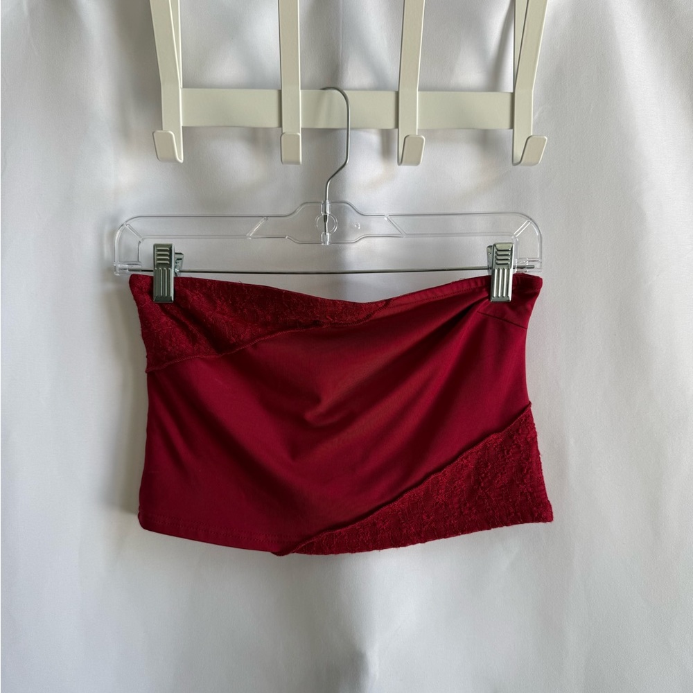 Edikted Lace Pathwork Tube Top
